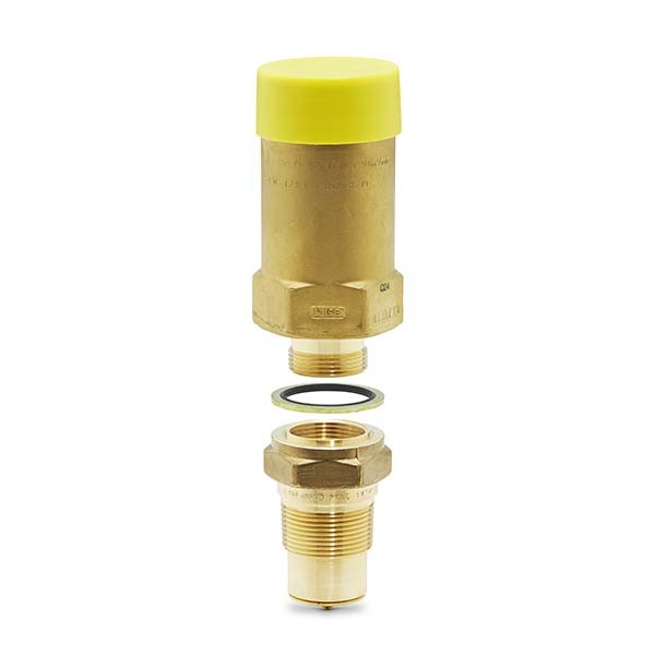 SAFETY RELIEF VALVE EXTERNAL HYDROSTATIC 350PSI 1/4" M.NPT BRASS REGO 3127J